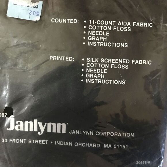 Janlynn Counted Cross Stitch kit partially 78-7 Hous Blessing 1987 Vintage - Picture 3 of 7